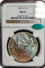 1881 | Morgan Silver Dollar | NGC MS-67 | In Holder
