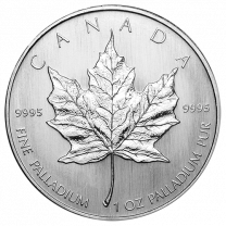 Canadian Maple Leaf Palladium Coins - 1 oz. Any Date